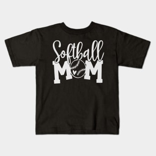 Softball Mom Softball Mom Kids T-Shirt